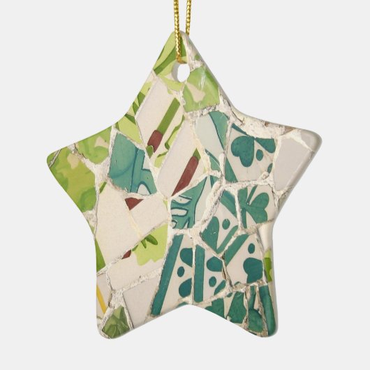 Gaudi Mosaic Star Ornament (Links)