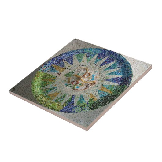 Gaudi Mosaic Tile Tegeltje (Zijkant)