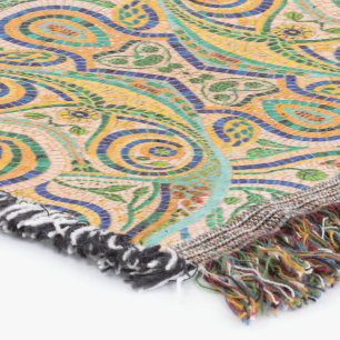 Gaudí Mozaïek Geïnspireerd Patroon – Kleurrijk Abs Deken