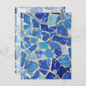 Gaudi-mozaïeken met olietoevoer briefkaart (Voorkant / Achterkant)