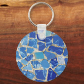 Gaudi-mozaïeken met olietoevoer sleutelhanger (Voorkant)