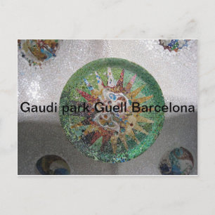Gaudi park Guell Barcelona Briefkaart
