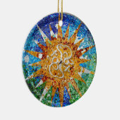 Gaudi Sunburst Mosaic Ornament (Rechts)