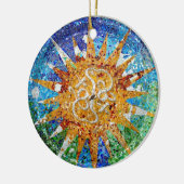 Gaudi Sunburst Mosaic Ornament (Links)