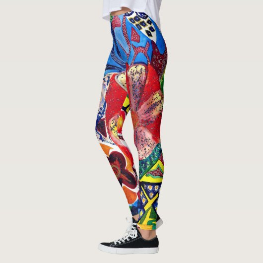 Gaudi-waterverf. Leggings (Links)