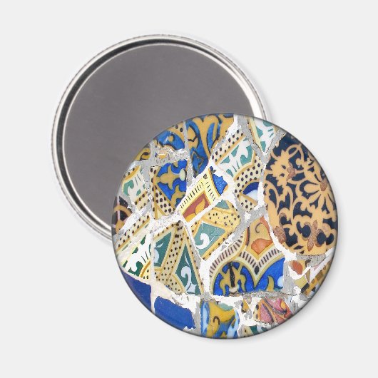 Gaudi Yellow Tegels magneet (Voorkant / Achterkant)