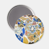 Gaudi Yellow Tegels magneet (Voorkant / Achterkant)