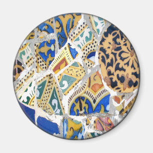 Gaudi Yellow Tiles magnet