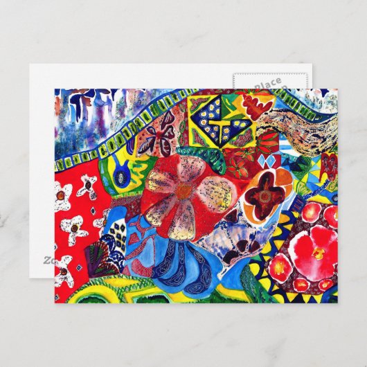 Gaudi's bank 1. briefkaart (Voorkant / Achterkant)