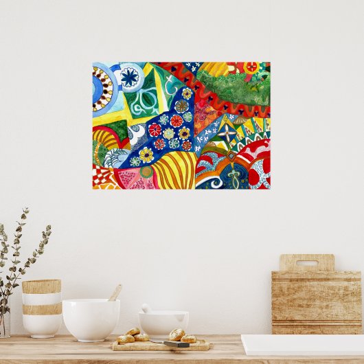 Gaudi's bank 2. poster (Keuken)