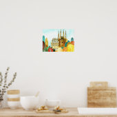 Gaudi's Barcelona. Poster (Keuken)