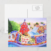 Gaudi's Park. Briefkaart (Voorkant / Achterkant)
