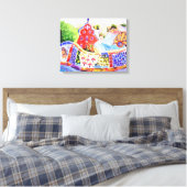 Gaudi's Park. Canvas Afdruk (Insitu (Slaapkamer))