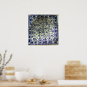Gaudi's Park Guell Mosaic Tegels Barcelona Poster (Keuken)
