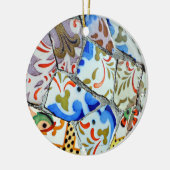 Gaudi's Park Guell Mosaic Tiles Ceramic Ornament (Links)