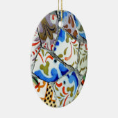 Gaudi's Park Guell Mosaic Tiles Keramisch Ornament (Rechts)