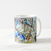 Gaudi's Park Guell Mosaic Tiles Koffiemok (Voorkant rechts)