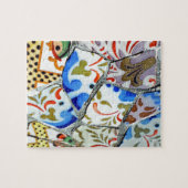 Gaudi's Park Guell Mosaic Tiles Legpuzzel (Horizontaal)