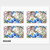 Gaudi's Park Guell Mosaic Tiles Rechthoekige Sticker (Vel)