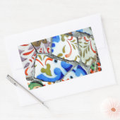 Gaudi's Park Guell Mosaic Tiles Rechthoekige Sticker (Envelop)