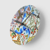 Gaudi's Park Guell Mosaic Tiles Ronde Klok (Hoek)