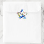 Gaudi's Park Guell Mosaic Tiles Ster Sticker (Tas)