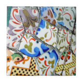Gaudi's Park Guell Mosaic Tiles Tegeltje (Voorkant)