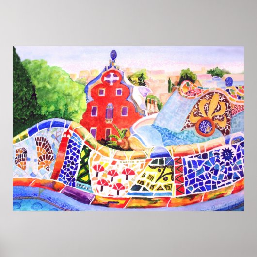 Gaudi's Park. Poster (Voorkant)