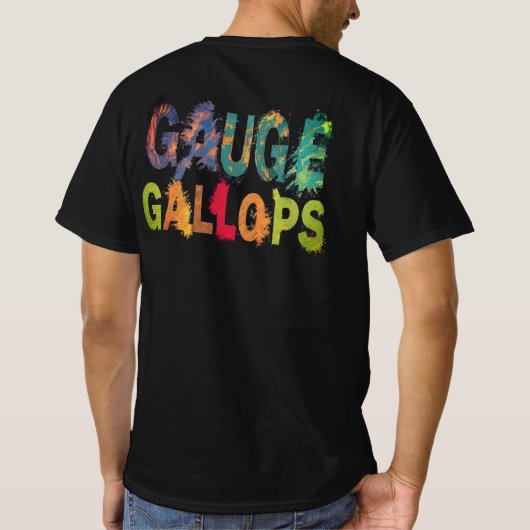 "Gauge Gallops" T-shirt (Achterkant)
