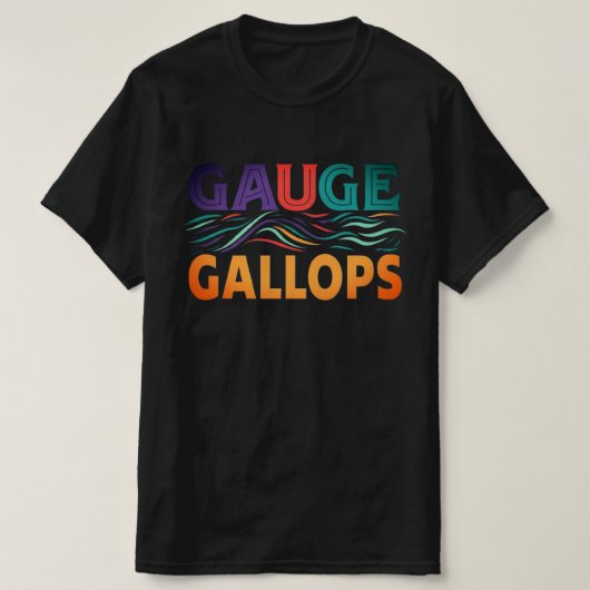 "Gauge Gallops" T-shirt (Design voorkant)