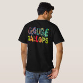 "Gauge Gallops" T-shirt (Achterkant volledig)