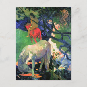Gauguin Art Briefkaart: Het Witte Paard Briefkaart