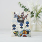 Gauguin Art Briefkaart: Stilleven met 3 Puppies Briefkaart (Staand voorkant)