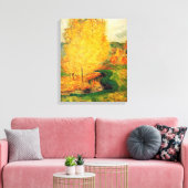Gauguin - Bij de stroom, Herfst, Canvas Afdruk (Insitu (Woonkamer))