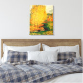 Gauguin - Bij de stroom, Herfst, Canvas Afdruk (Insitu (Slaapkamer))