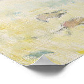 Gauguin - bloemen en Bowl van fruit op tabel 1894 Poster (Hoek)