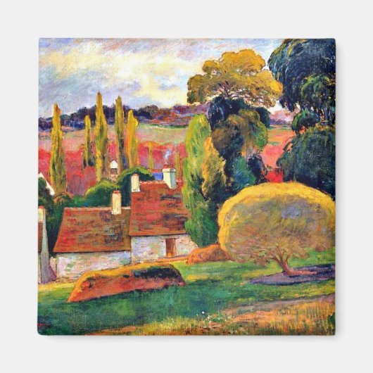 Gauguin: Boerderij in Bretagne Magneet (Voorkant)