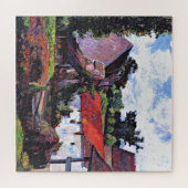 Gauguin - Boerderij in Osny, kunstschilderij Legpuzzel (Horizontaal)