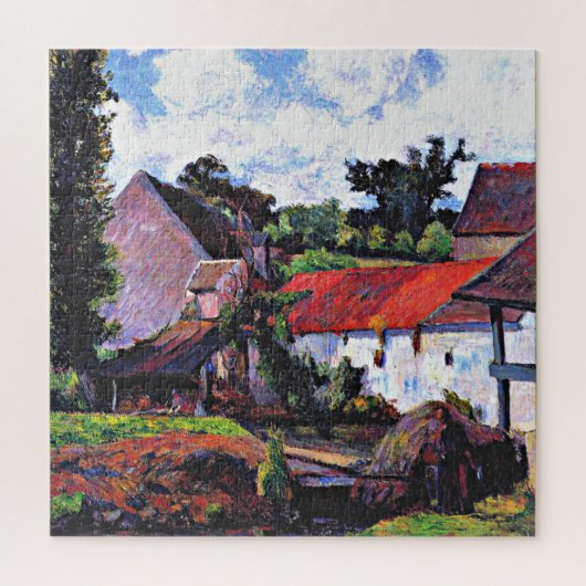 Gauguin - Boerderij in Osny, kunstschilderij Legpuzzel (Verticaal)