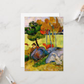 Gauguin - Breton Boy in een landschap Kaart (Voorkant / Achterkant in situ)
