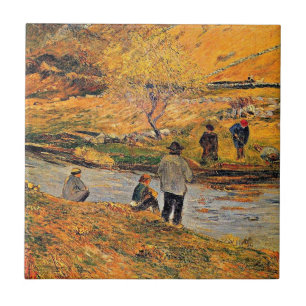 Gauguin - Breton Fisherman Tegeltje