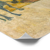 Gauguin - Breton Girl Spinning 1889 Poster (Hoek)