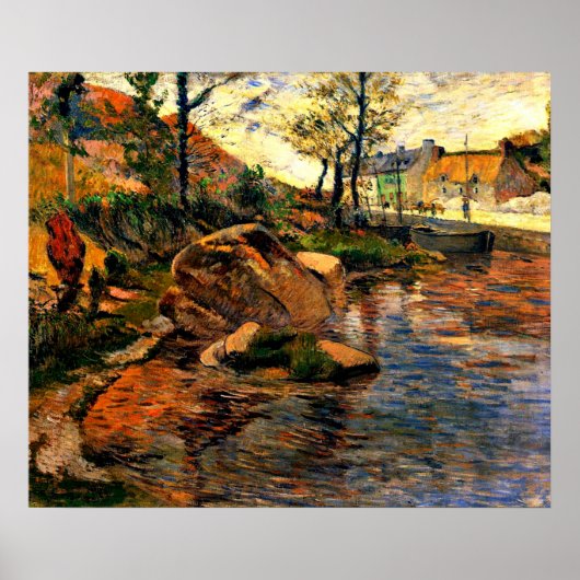 Gauguin - Cove Opposite Pont-Aven Harbour Poster (Voorkant)
