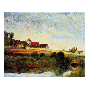 Gauguin - De boerderij in Grue, Perfect Poster