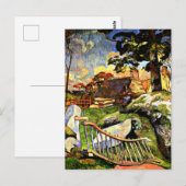 Gauguin - De Houten Poort, de Varkenshouder Briefkaart (Voorkant / Achterkant)
