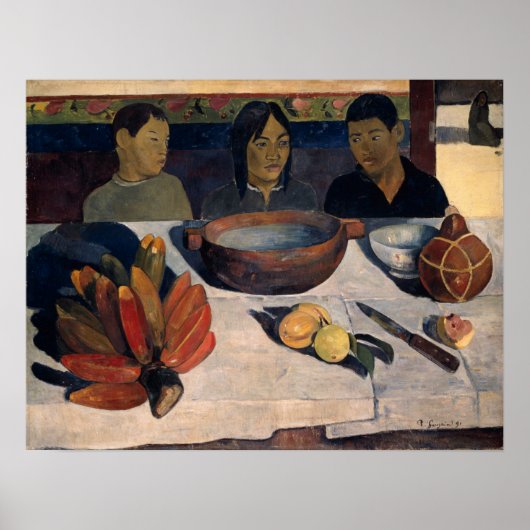Gauguin - De Maaltijd 1891 Poster (Voorkant)