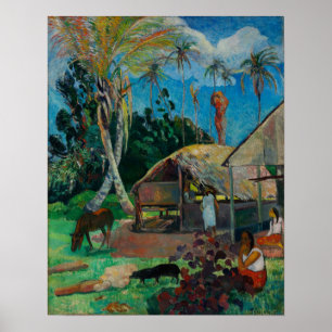 Gauguin - De zwarte varkens 1891 Poster
