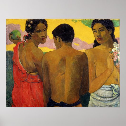 Gauguin - Drie Tahitianen 1899 Poster (Voorkant)