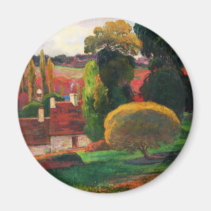 Gauguin Een boerderij in Bretagne Vintage landscha Magneet
