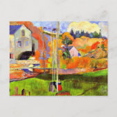 Gauguin - Een Bretons Landschap-David's Molen- Briefkaart (Voorkant)